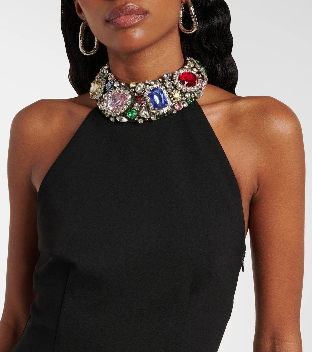 Area - Crystal-embellished minidress