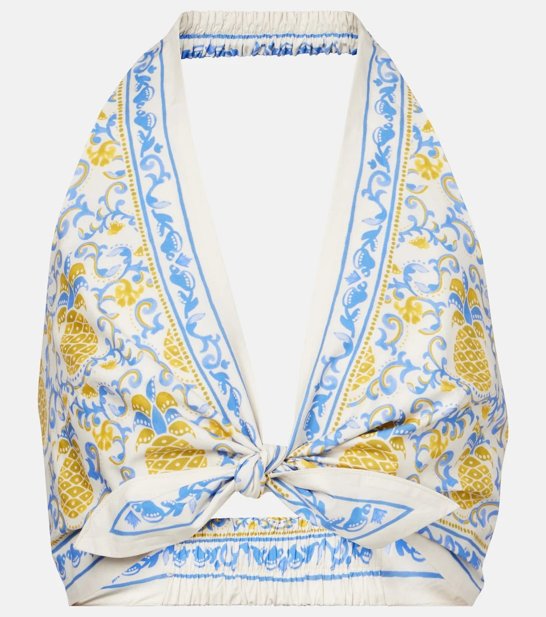 Farm Rio - Printed cotton bra top