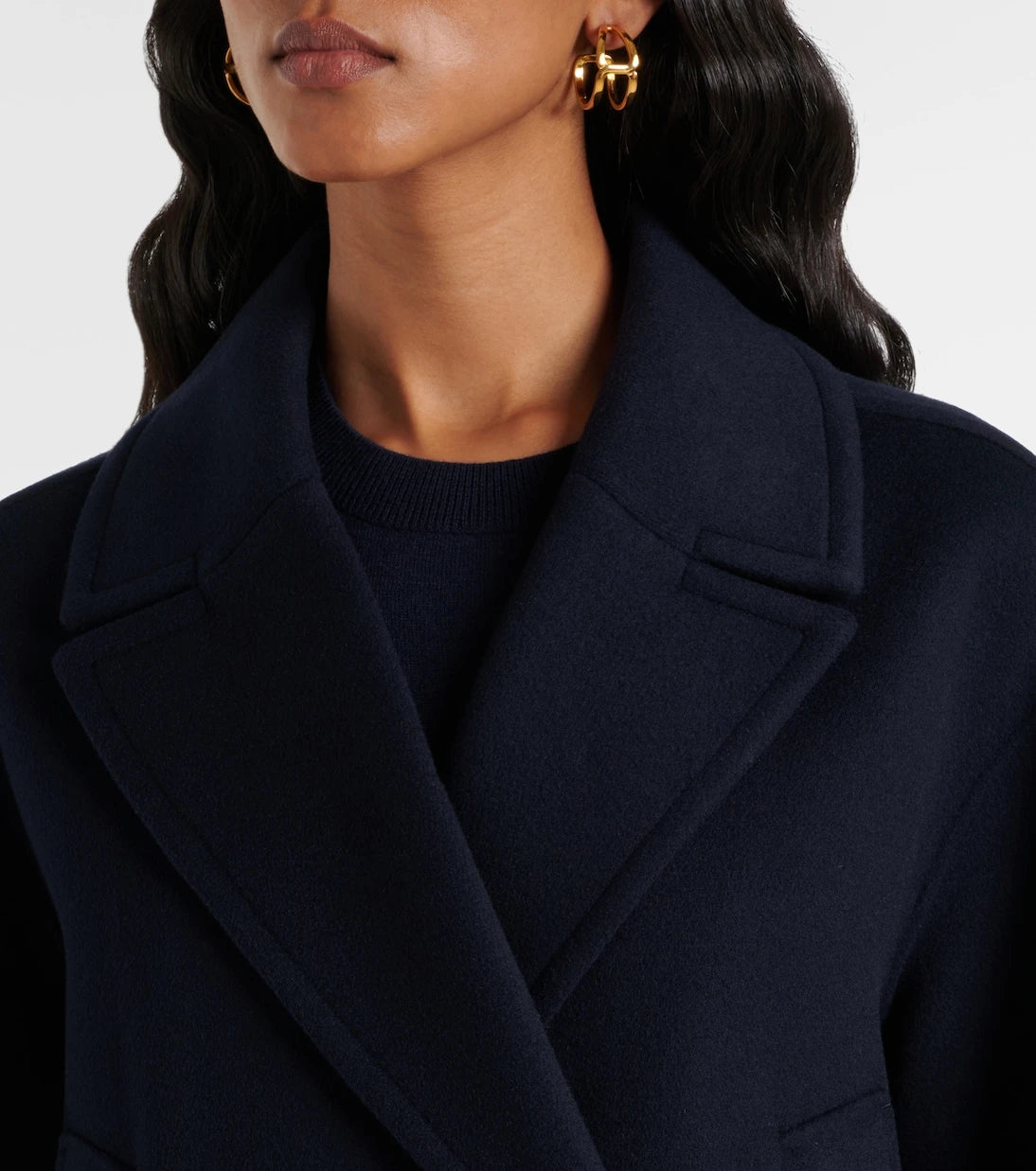 'S Max Mara - جاكيت صوف مزدوج الصدر