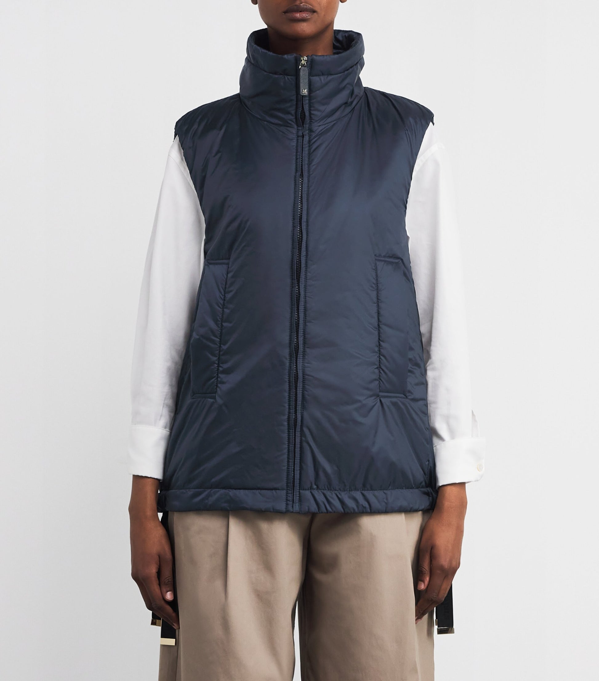 Max Mara Blue Water-Repellent Gilet