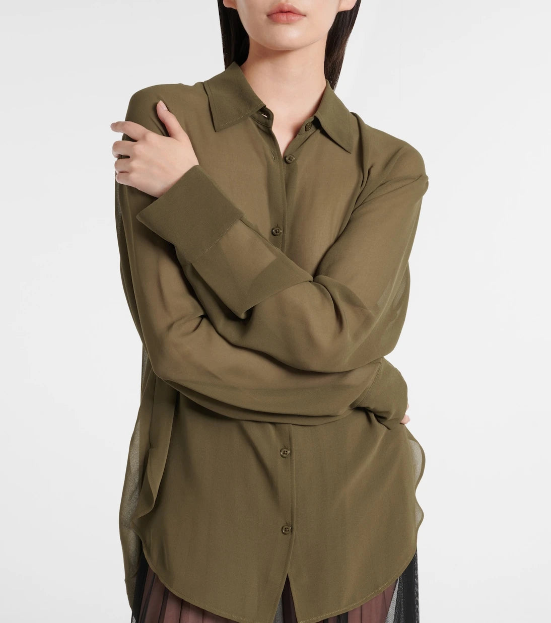 The Frankie Shop - Peri georgette shirt
