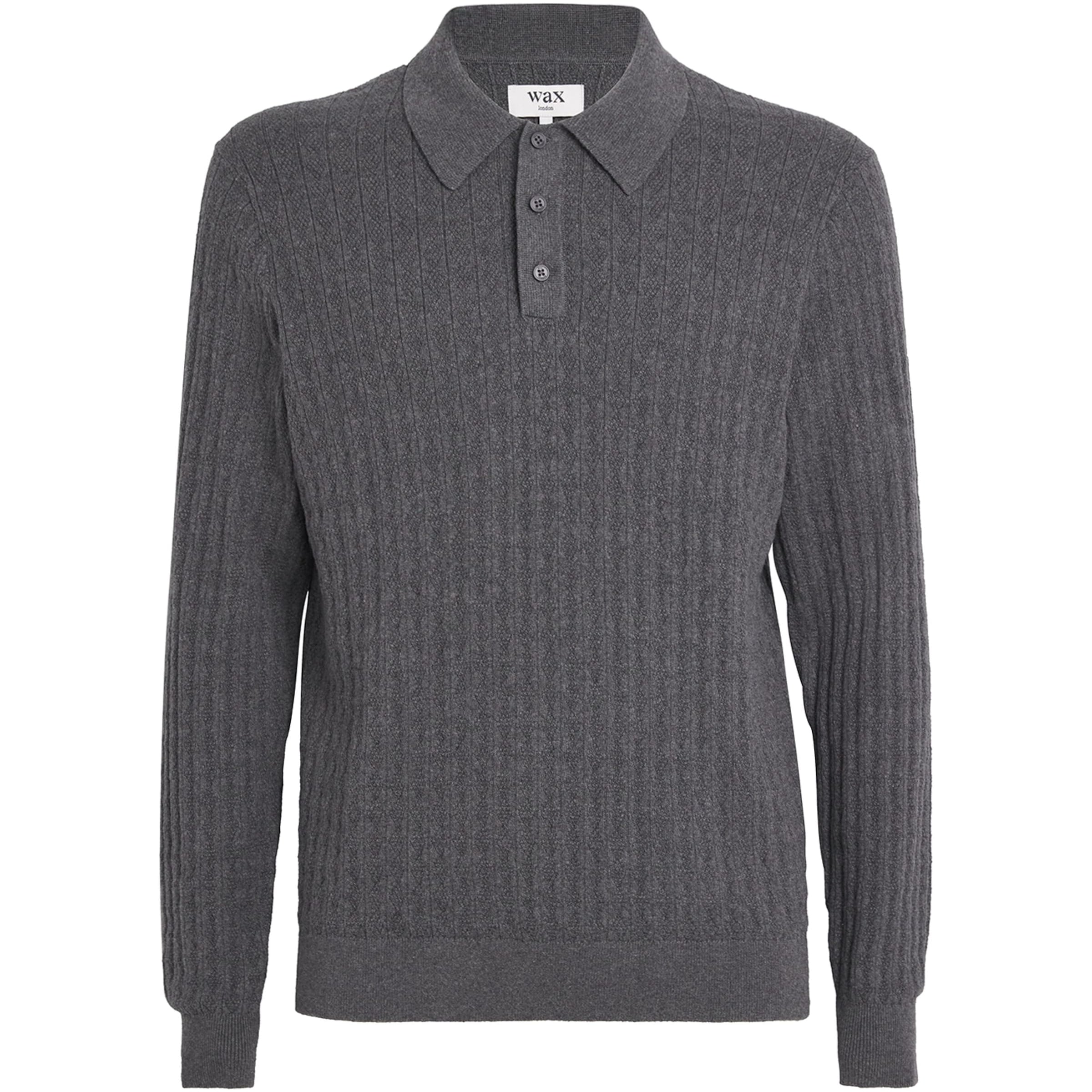 Cotton-Cashmere Oban Polo Sweater