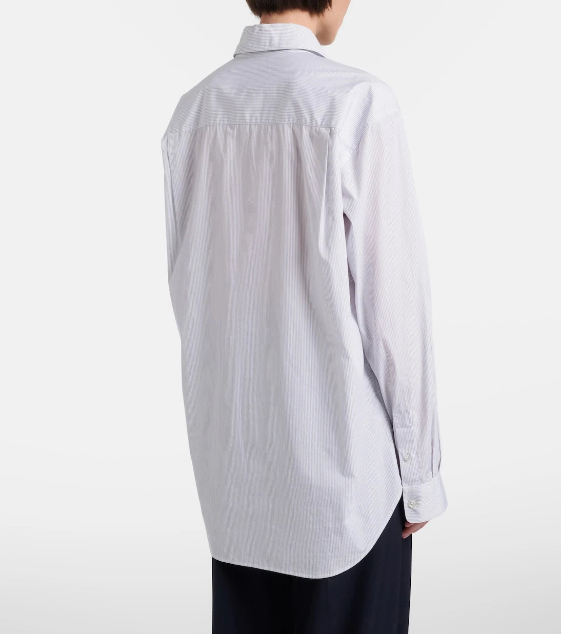The Row - Gavina pinstriped cotton poplin shirt