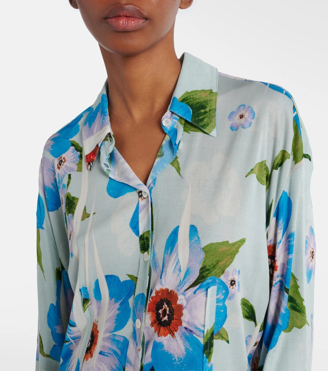 Acne Studios - Floral jersey shirt