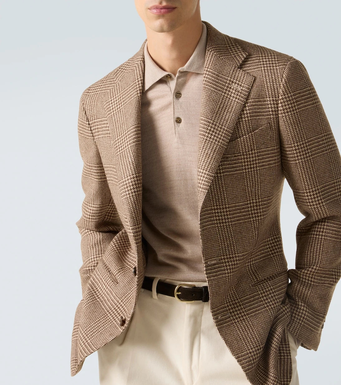 Saman Amel - Prince of Wales check alpaca blazer