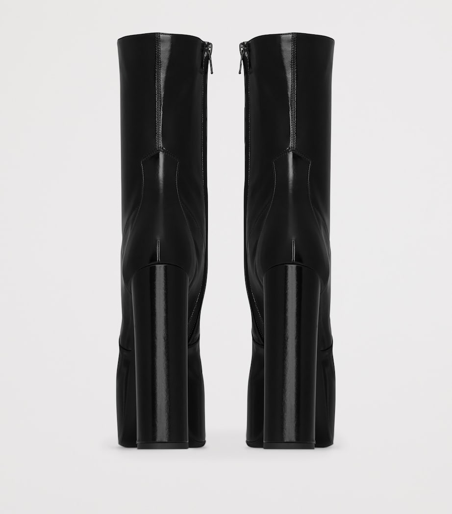 Saint Laurent Black Leather Billy Ankle Boots 95