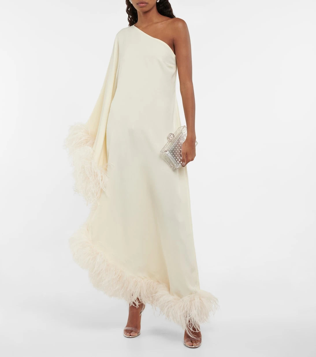 Taller Marmo - Ubud feather-trimmed gown