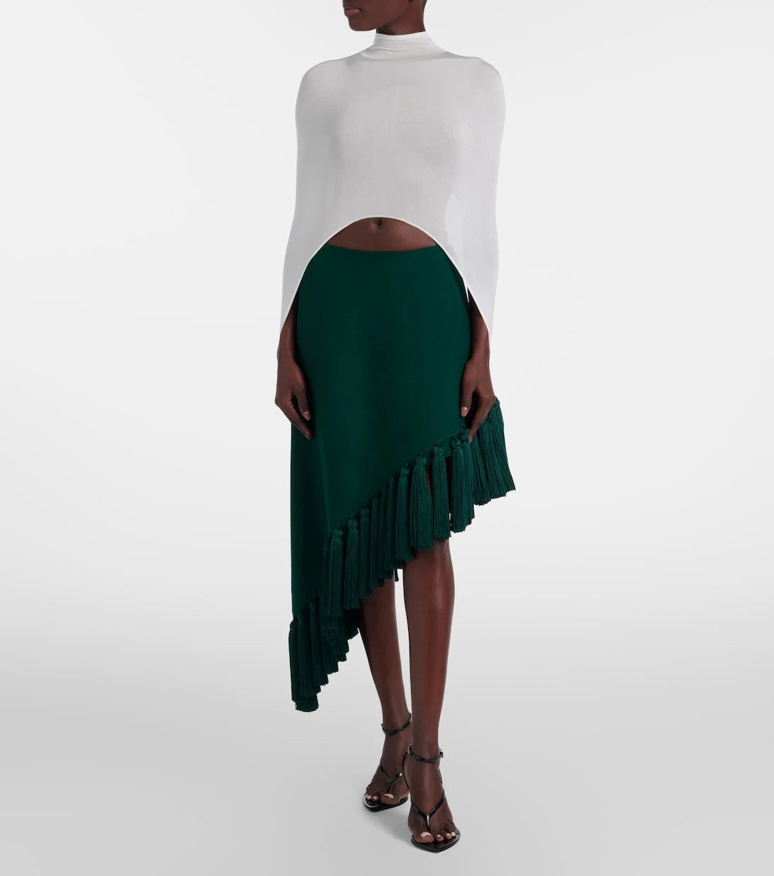 Alaïa - Knitted silk-blend top