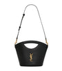 Saint Laurent Black Mini Leather Tote Bag