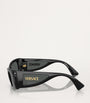 Black Acetate Rectangular Sunglasses