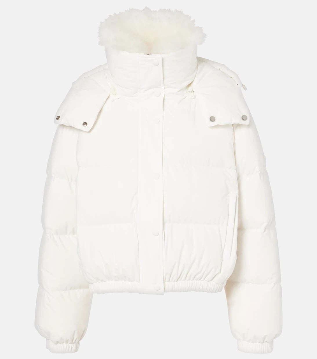Yves Salomon - Doudoune 58cm shearling-trimmed ski jacket