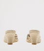 Burberry Beige Check Mews Wedge Mules 65