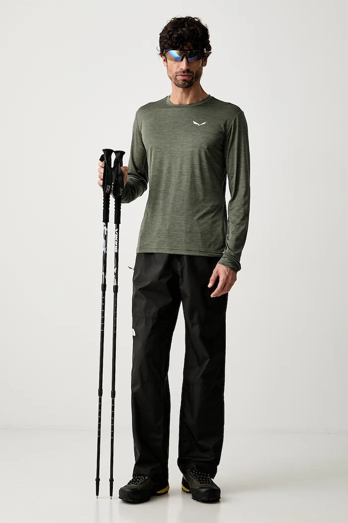 Salewa erkek uzun kollu spor üst Puez Melange Dry Tee