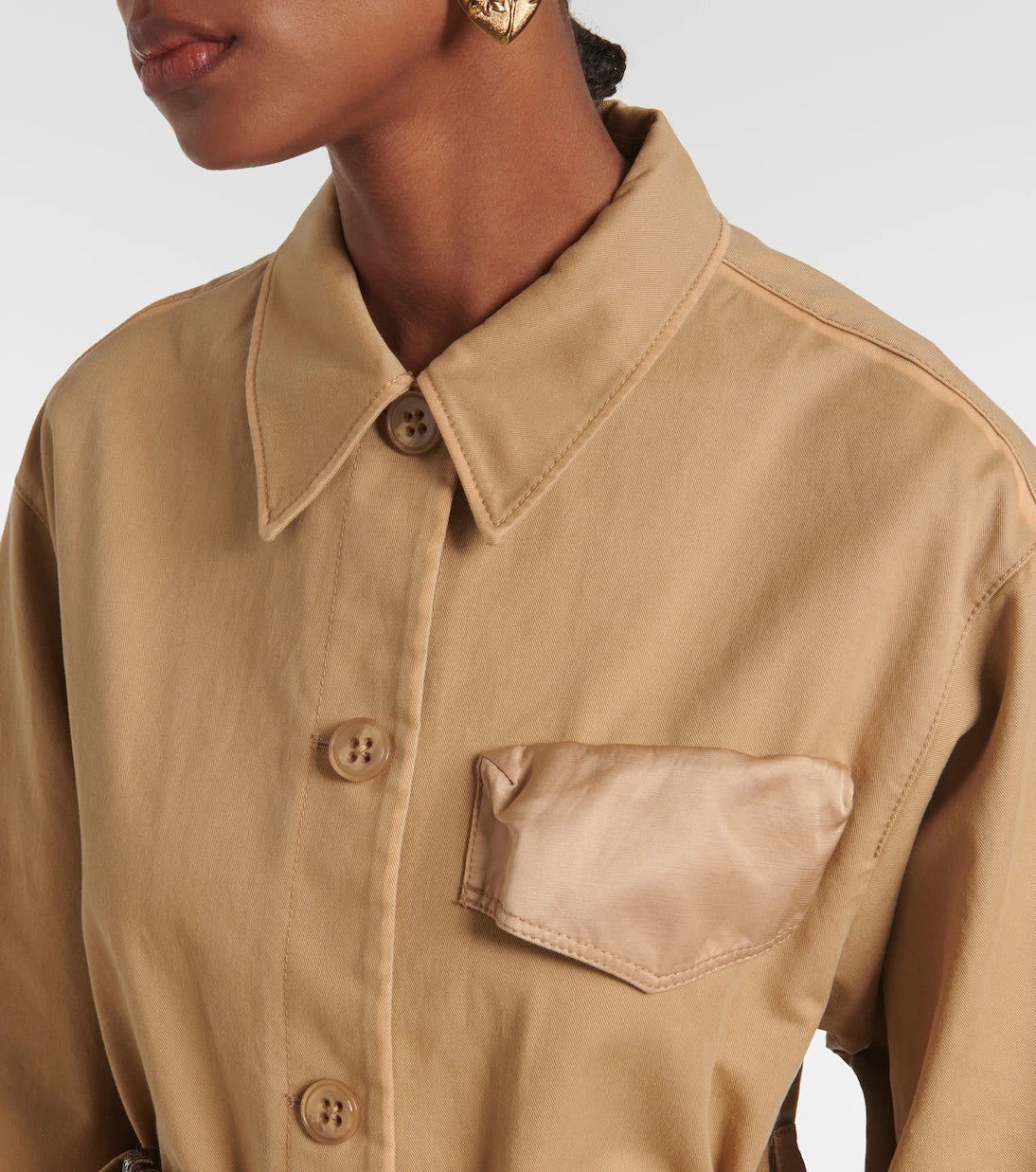 Dorothee Schumacher - Perfect Match belted cotton jacket