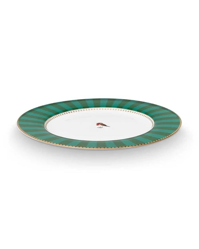 Pip Studio Love Birds Stripes Eme 25,5 cm Düz Tabak Seti (6 Parça)