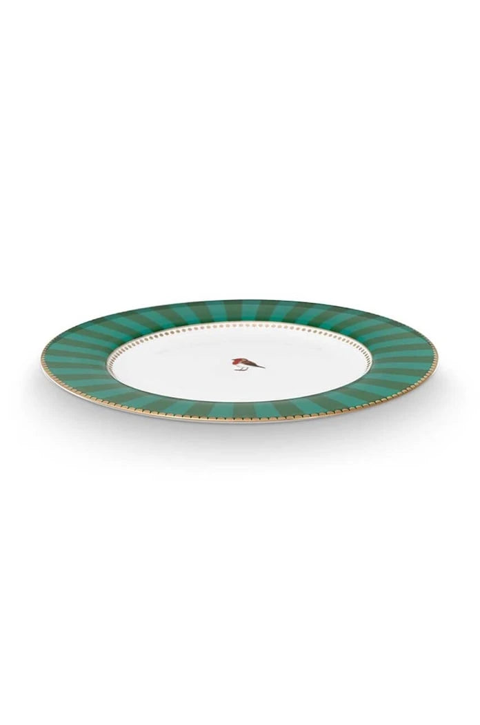Pip Studio Love Birds Stripes Eme 25,5 cm Düz Tabak Seti (6 Parça)