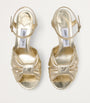 Jimmy Choo Gold Heloise 80 Leather Heeled Sandals