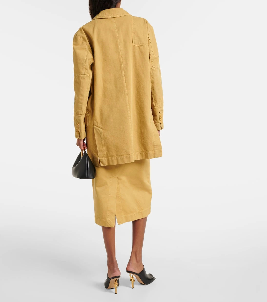 Max Mara - Dizzy oversized cotton canvas blazer