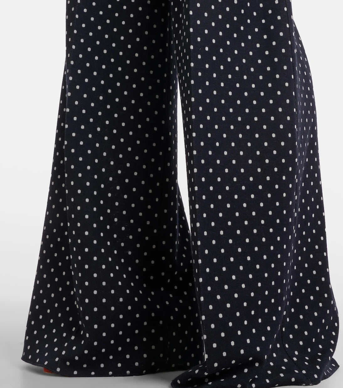 Max Mara - Polka-dot jersey wide-leg pants
