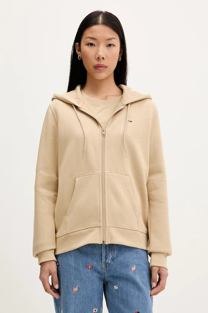 Tommy Jeans суичър с цип дамски с памук