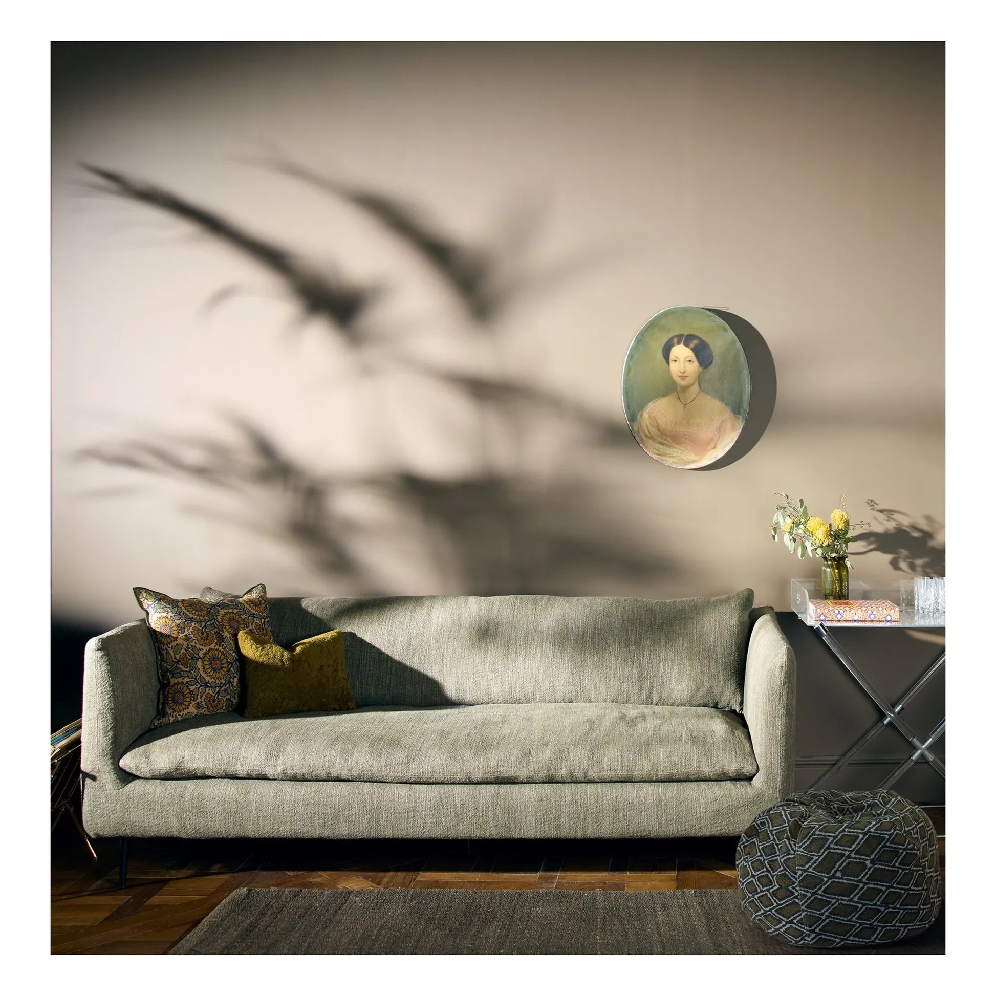 Maison de Vacances - Wabi Sabi Linen Bubble Pouf  | Bronze
