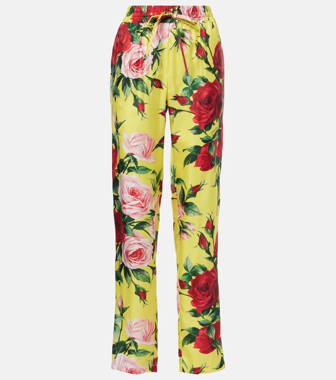 Dolce&Gabbana - Floral silk straight pants