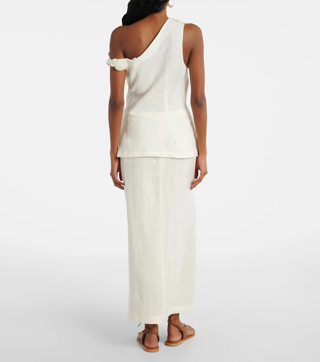 Faithfull - Suis asymmetric linen top