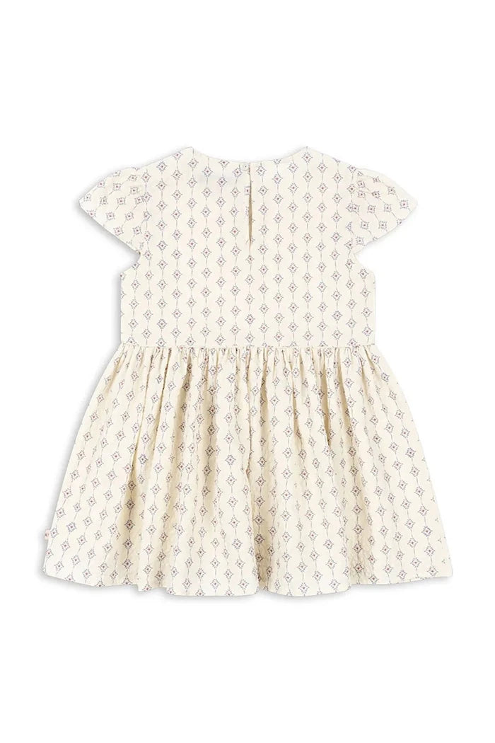 Konges Sløjd pamuklu yazlık elbise AVA DRESS GOTS