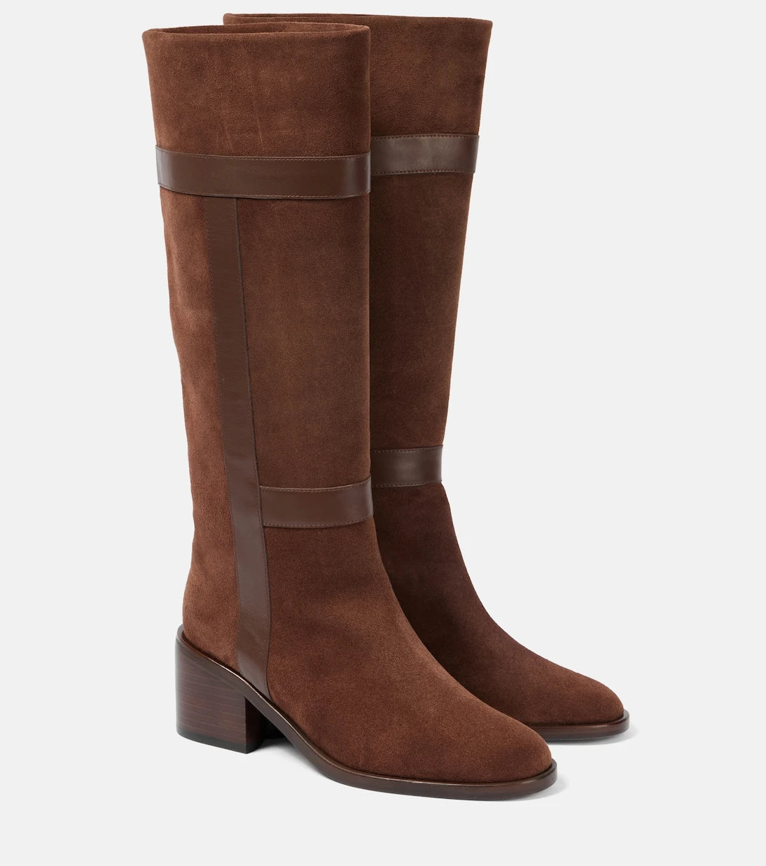 Clergerie - Lyube 65 shearling-lined suede knee-high boots