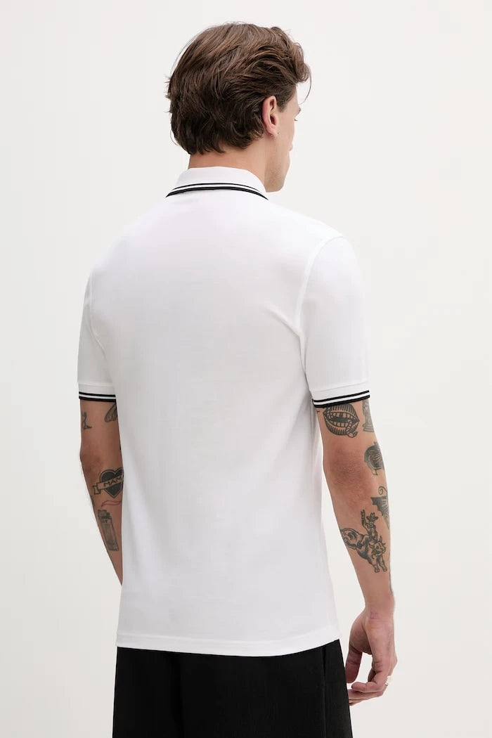 Памучна тениска с яка Fred Perry Twin Tipped Shirt
