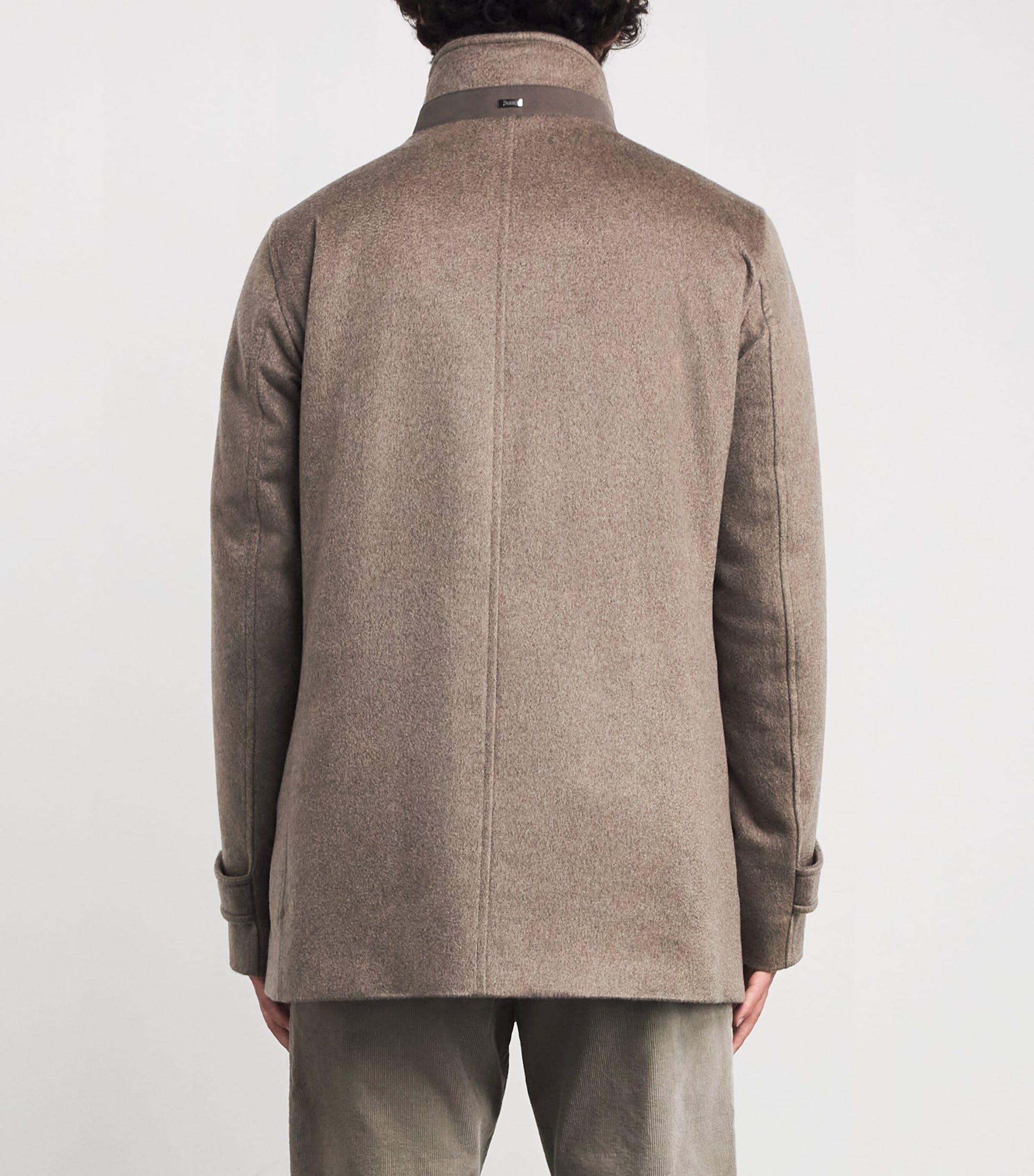 Cashmere Shearling-Trim Car Coat