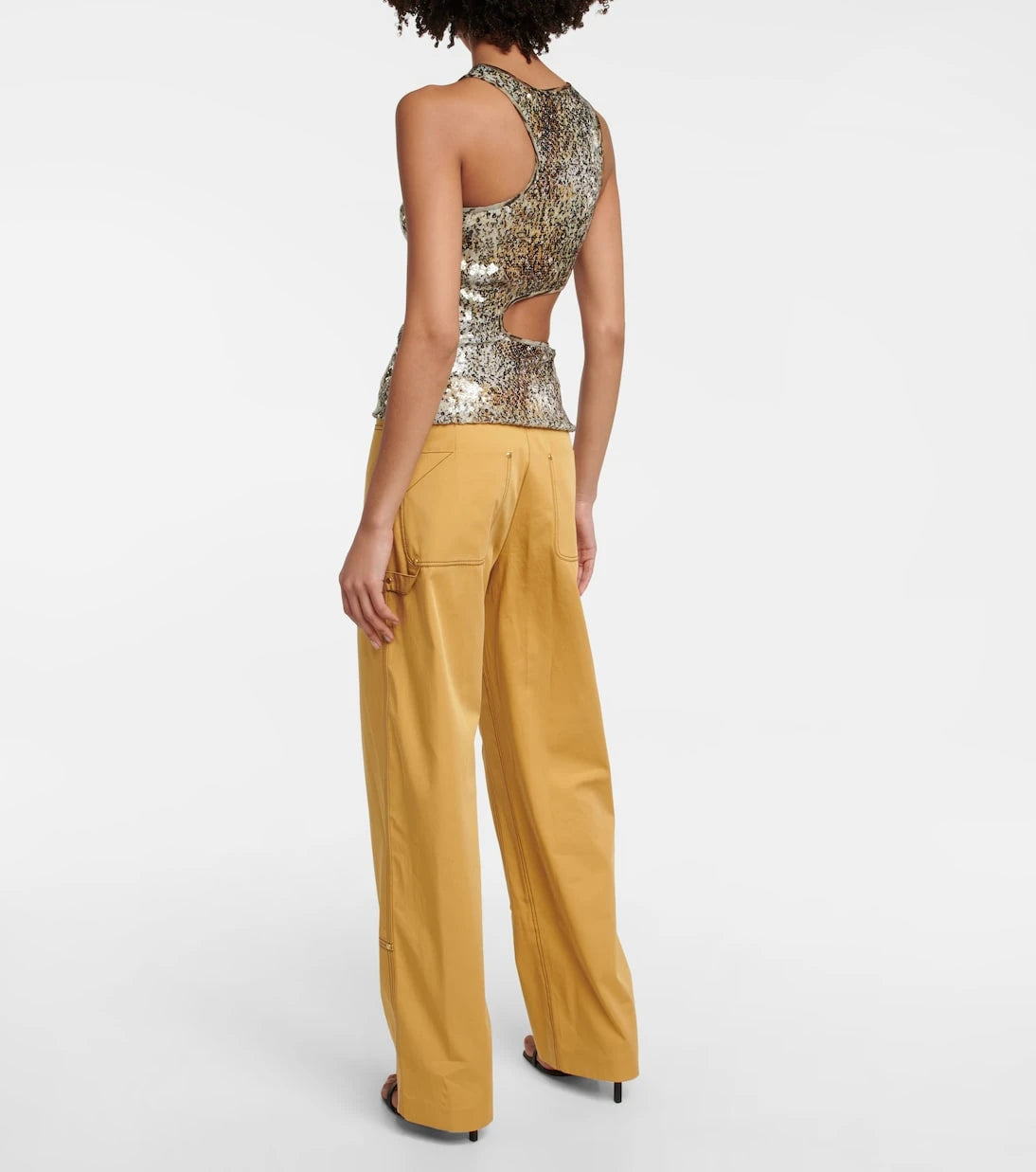 Stella McCartney - Sequined cutout tank top