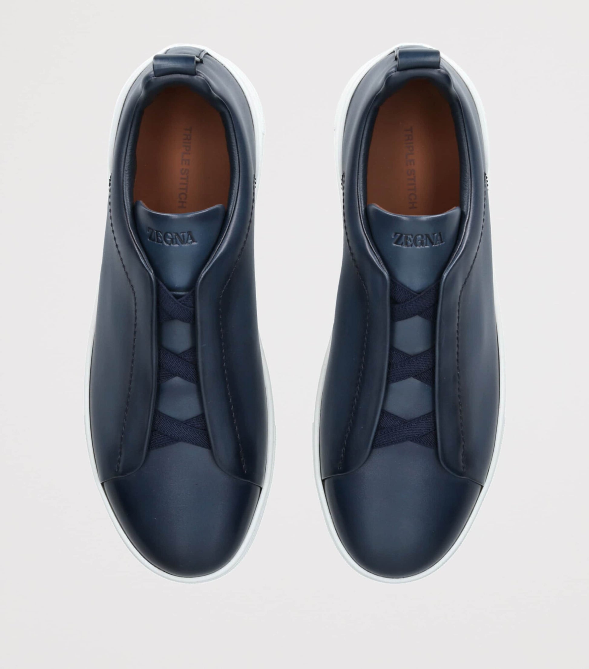 Leather Triple Stitch Sneakers