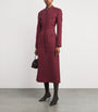 Liberowe Burgundy Wool-Blend Imperial Coat