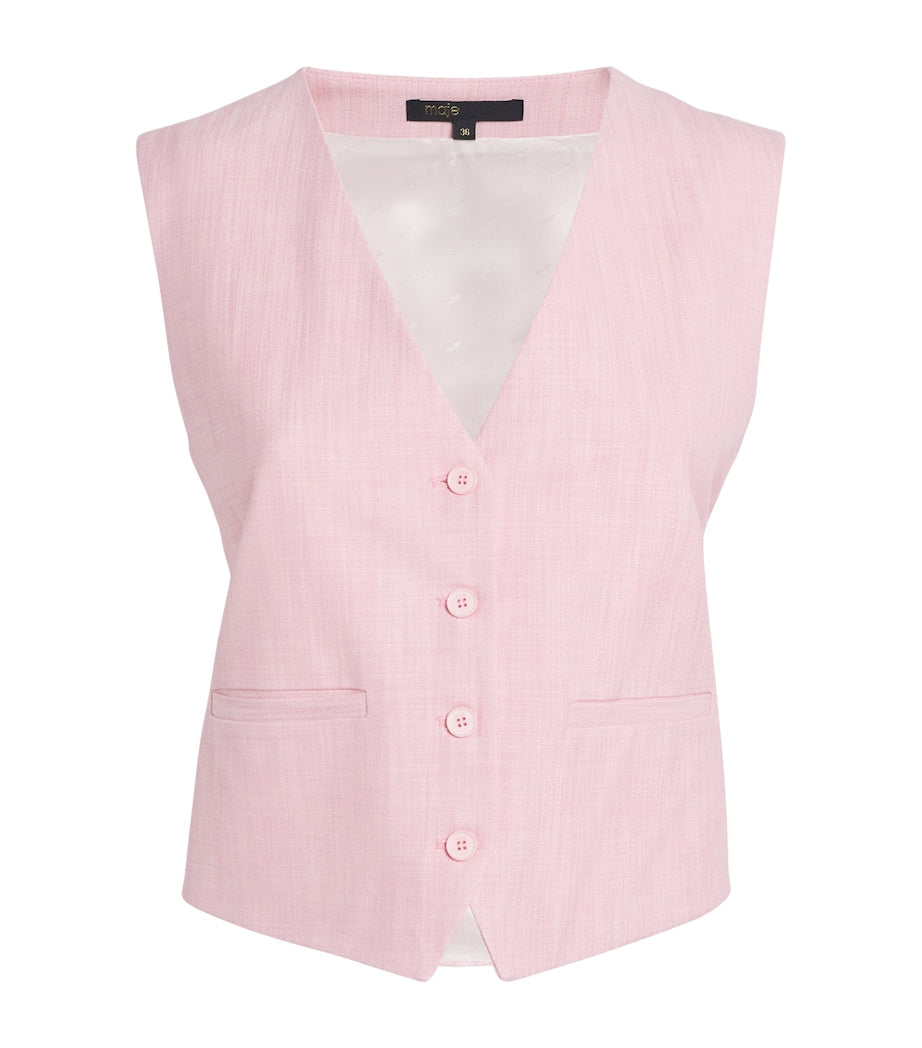 Pink Buttoned Waistcoat