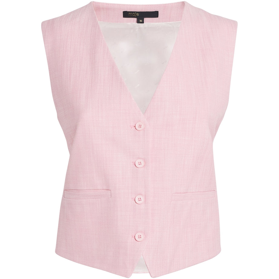 Pink Buttoned Waistcoat