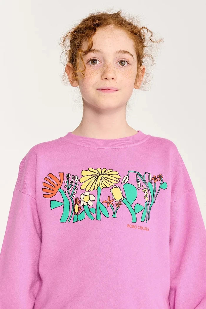 Bobo Choses Color Herbalist relaxed sweatshirt çocuk pamuklu sweatshirt