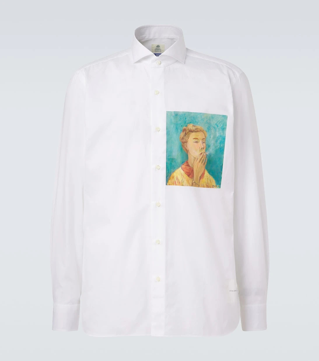 Junya Watanabe - x Luigi Borrelli printed cotton shirt