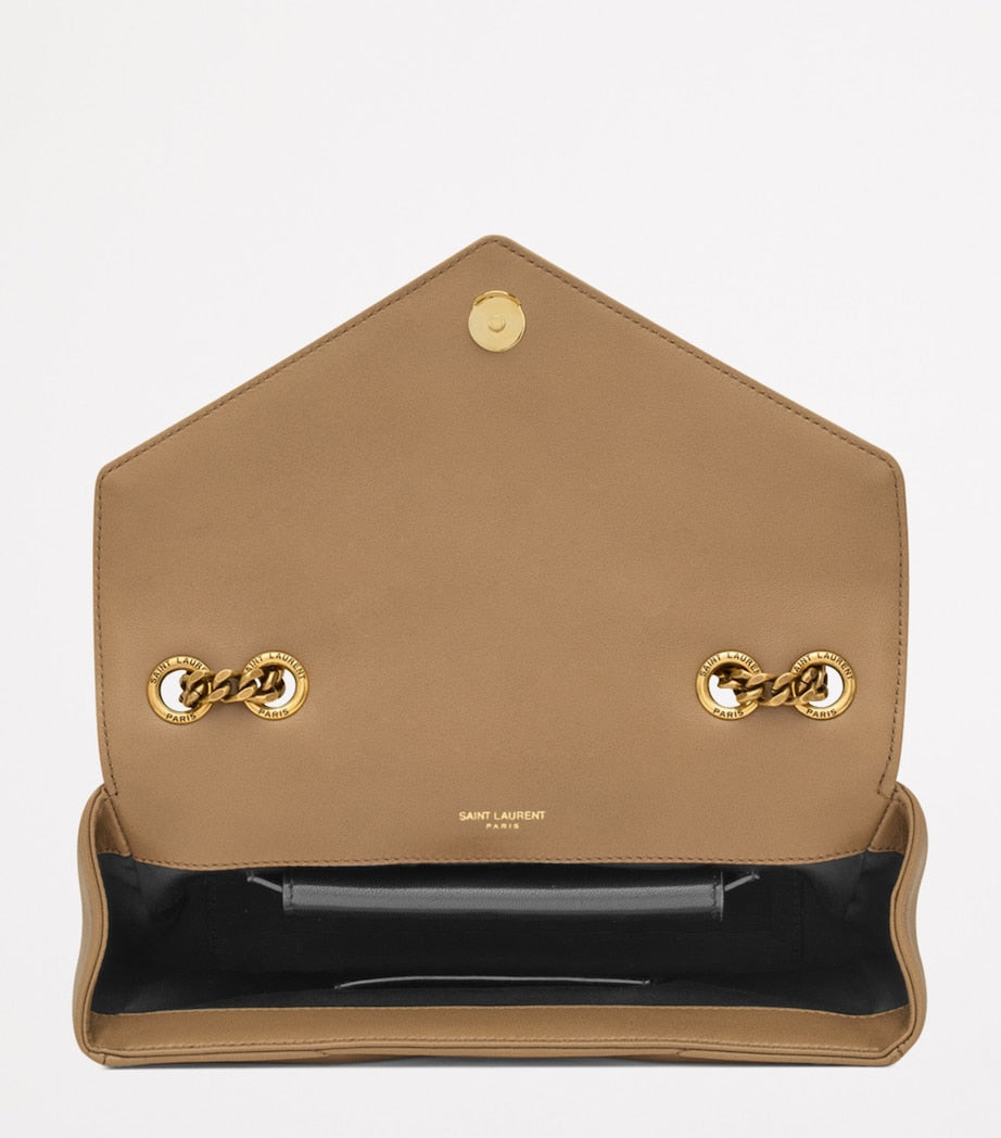 Saint Laurent Brown Small Loulou Shoulder Bag