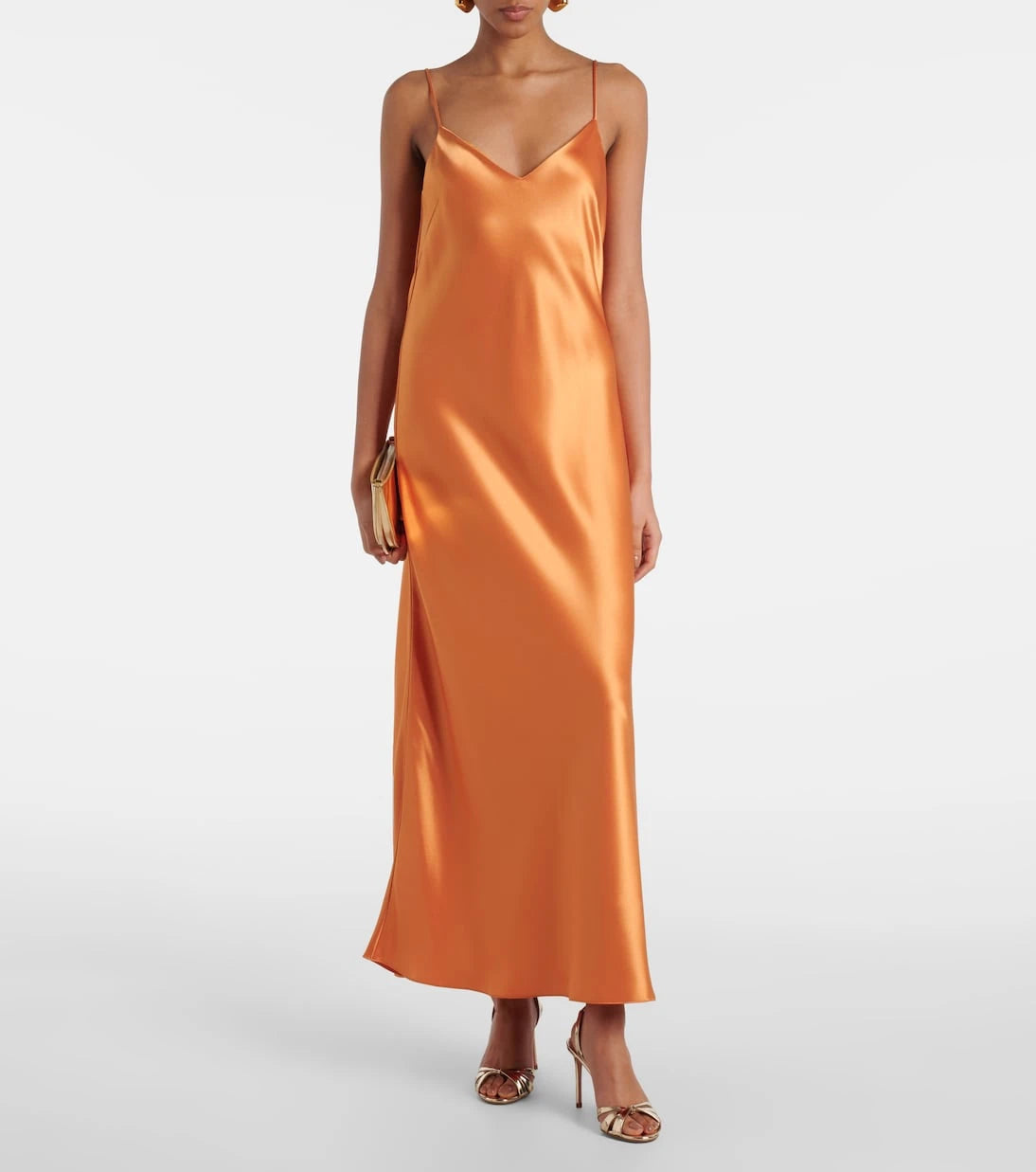 Galvan - Provence satin slip dress