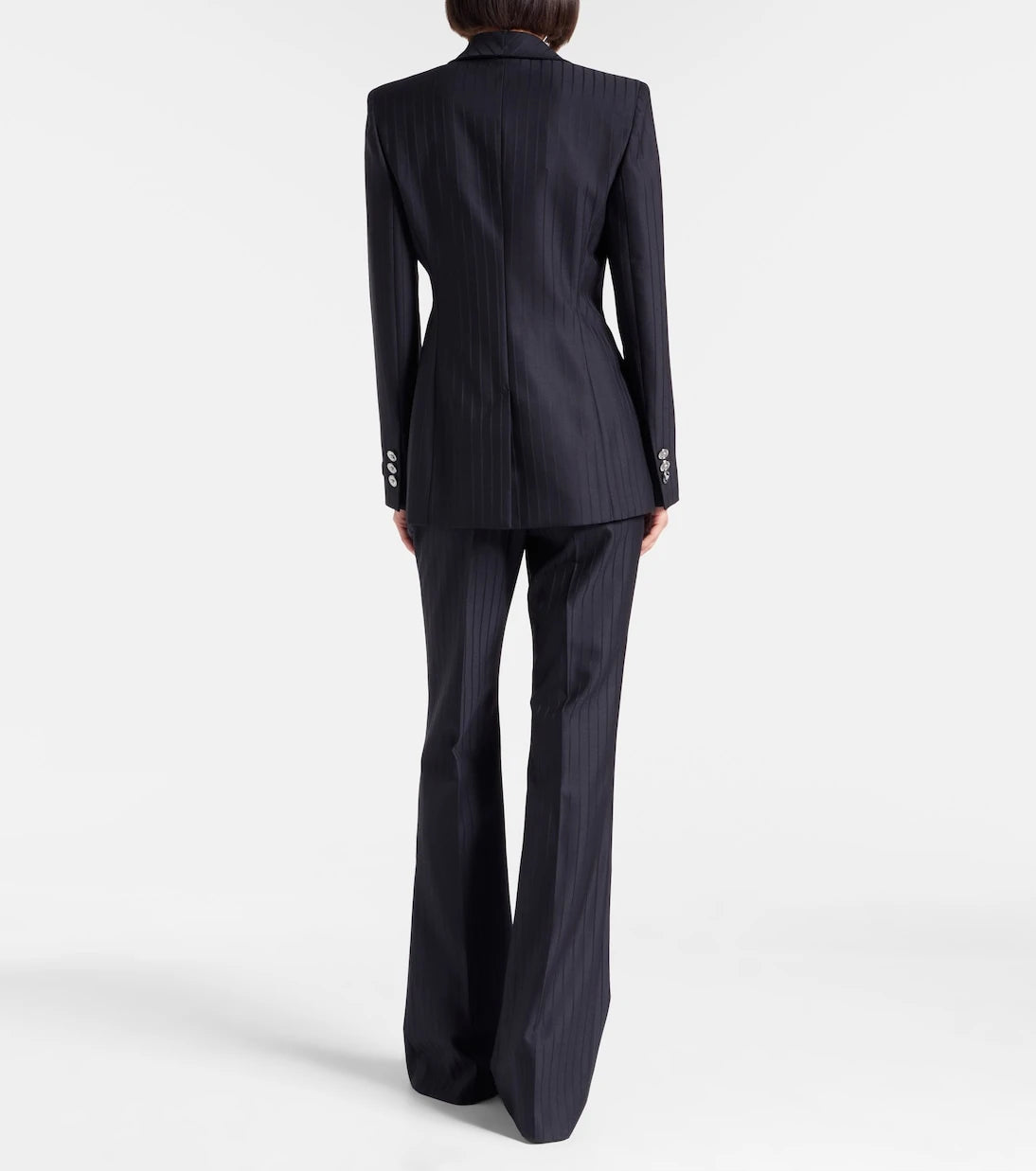 Versace - Pinstripe virgin wool blazer