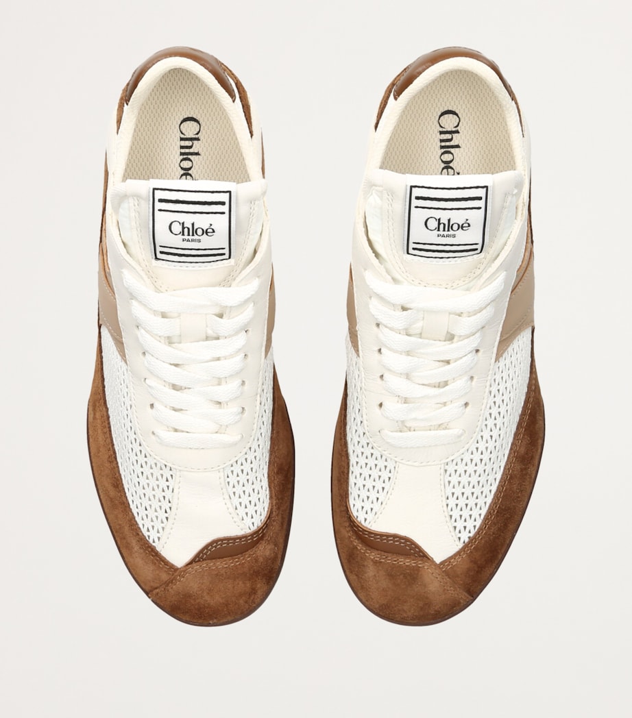 Brown Leather Kick Sneakers
