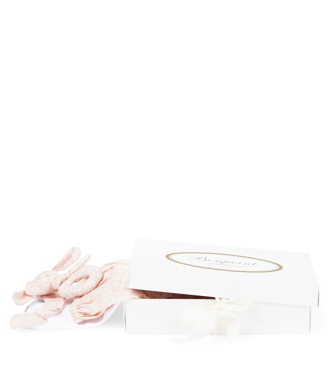 Bonpoint - Baby cotton top, bloomers and rattle set