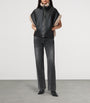 AllSaints Black Reversible Shearling Marlin Gilet