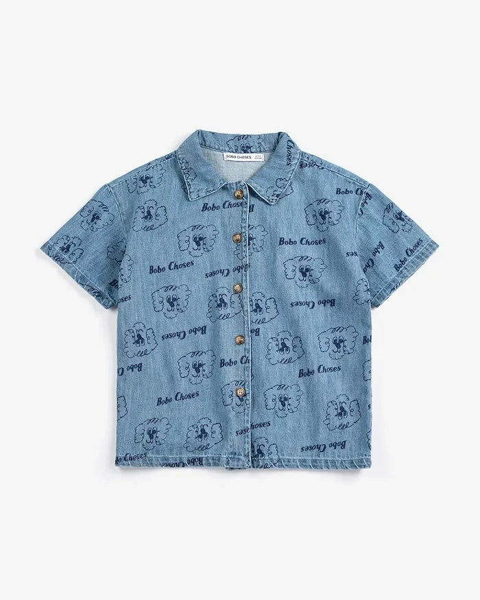 Bobo Choses Pickle The Dog Çocuk Denim Gömlek