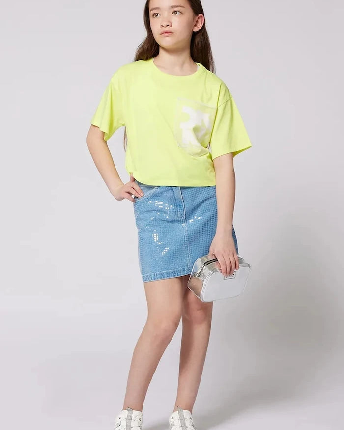 Kız Çocuk Dönelik Denim Etek Dkny