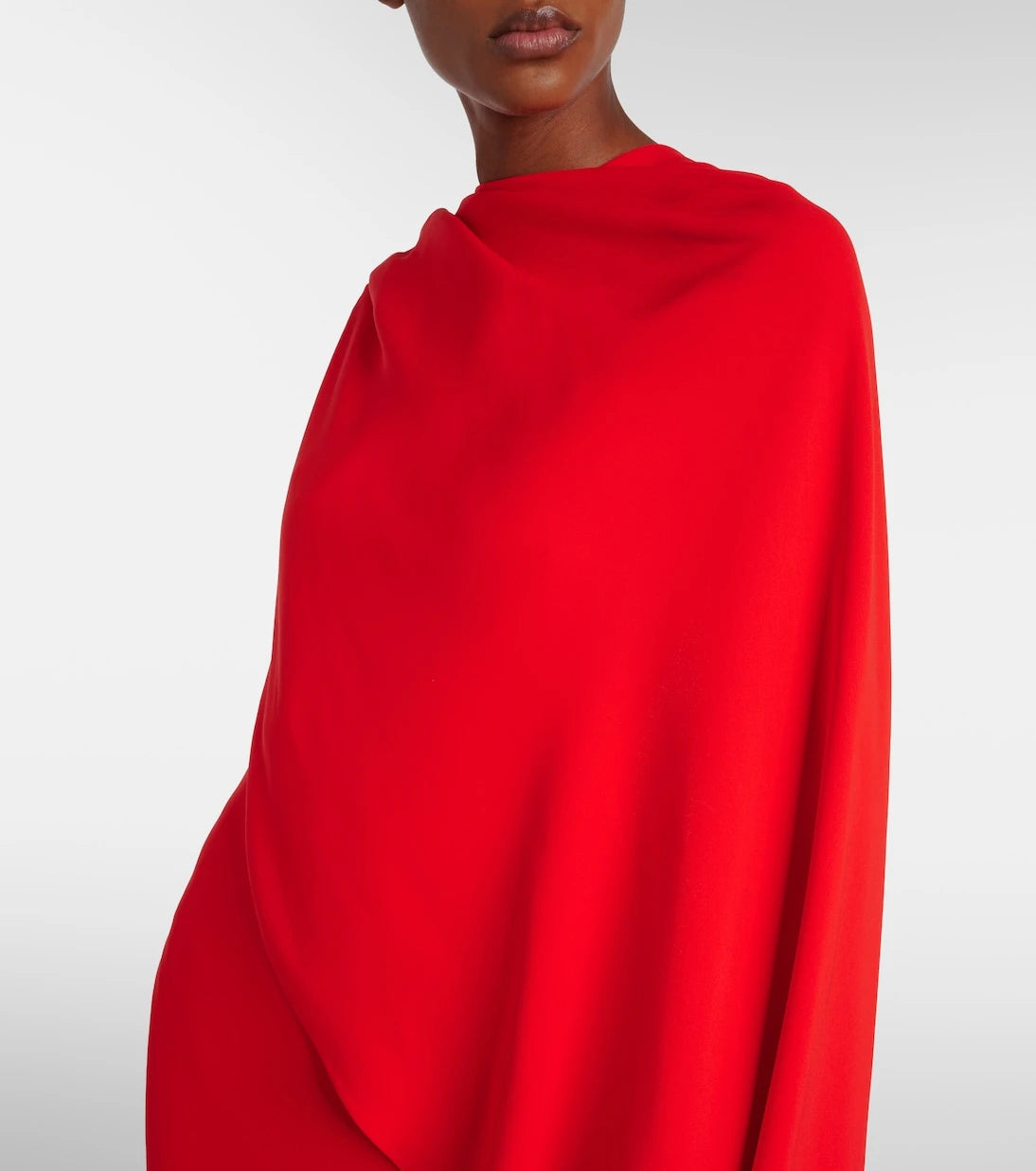 Balenciaga - Open-back caped gown