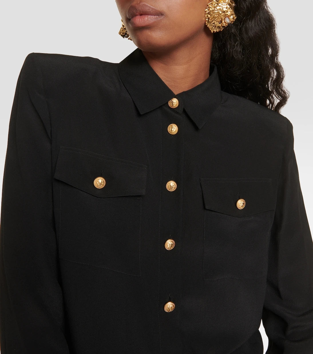 Balmain - Crêpe de chine shirt
