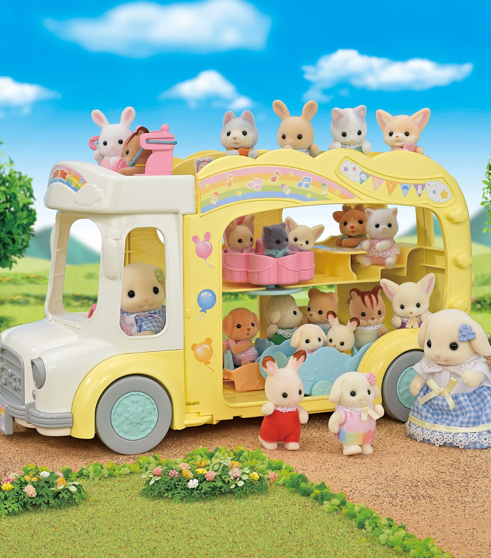 Sylvanian Families Rainbow Fun Nursery Bus