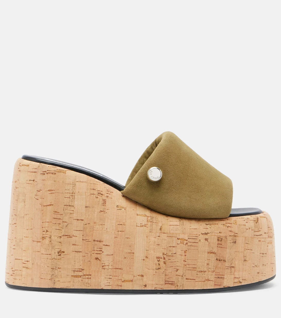 The Attico - Mochi suede platform slides